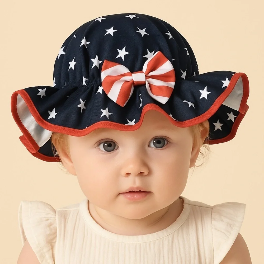 Red White and Blue American Flag Hat
